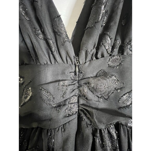 ONE33 Social Women's Black Rose Embellished Low-Back Dress Size 00  NWT - Picture 11 of 12